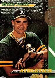 Mike Neill Oakland Athletics baseball card.